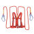 礼丝汀高空作业安全带保险带空调安装专用高安全绳电工腰带五点式安全带 国标双大钩3米