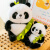妙客（MI AOKE）创意竹筒熊猫公仔抱着竹子笋抱枕可爱玩偶小熊猫毛绒玩具儿童女 熊猫45厘米