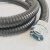 零售国标包塑金属软管白色电线套管蛇皮护线管穿线波纹管16 20 25 加厚20mm(10米) 黑色 脚踩不会