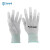 涤纶针织PU工作手套 ,指浸，尺寸M，10副/包 货期3-5天