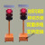 定制适用移动红绿灯任信号灯十字路口施工指示灯驾校LED交通警示灯 200-4-60W遥控
