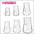 日本HARIO耐热玻璃烧杯10/20/100/200/500ml量杯带刻度精准分享杯 100ml小口圆口三角瓶
