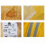 代尔塔407007连体雨衣PVC涂层带反光条 长款风衣式工作劳保 407005黄色 S