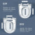 恒洁（HEGII）马桶盖板 通用加厚缓降坐便器盖板普通马桶圈厕所配件 V型款E03