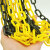 筑华工品 警示用品 警示链条 塑料 黄黑 25m 一条价
