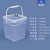水杉5L透明色正方形加厚塑料桶包装收纳桶胶水桶乳胶漆桶油墨油桶