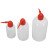 玛仕福 塑料洗瓶 冲洗瓶冲洗壶 实验室洗瓶弯头塑料挤瓶吹气瓶 红头 1000ml(1个) 