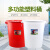 欣方圳 环保垃圾桶 PP塑料加厚工业储水桶 150号带盖圆桶 大红色