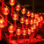 远波  流苏红小灯笼灯串 LED装饰灯彩灯	     10米100灯插电款 