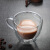 欧美品质意杯带把玻璃果汁创意咖啡杯隔热双心形高硼杯家用硅水杯 150心形双咖啡杯 0ml 0只