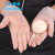 百舸 一次性PVC手套 食品耐油防静电无粉实验透明手套加厚 1盒 M