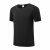 海斯迪克 企业定制短袖工作服 60支棉T恤文化衫广告衫团队服志愿者服 黑色 XL码 
