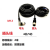 上海木西 航空插头线M12母头4芯5芯传感器连接器 线长可定做 PVC 4芯弯头  标准线长2米 无