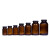 棕色广口玻璃瓶化工试剂瓶密封瓶大口药剂瓶样品分装瓶避光采样瓶 棕色400ml+四氟垫片盖