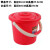 适用加厚耐摔红桶大容量手提塑料水桶洗衣桶泡脚钓鱼桶熟胶储水桶 粉色豪华桶11L（30.5*27.5