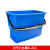 超宝清洁双格水桶酒店宾馆卫生保洁工具篮子塑料分隔桶带提手 【8升】小水桶 蓝色