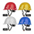 安全帽电焊面屏防护罩焊帽切割打磨透明防飞溅烧焊工面罩头戴式 颜色黑色 红色安全帽+铝支架+罩片