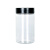 5510塑料瓶圆形酱菜食品包装盒透明有盖加厚小瓶子密封保鲜蜂蜜罐 HC5510铝银盖 23克 单个