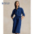 保罗拉夫劳伦（Polo Ralph Lauren）auren/女装 24年夏配腰带亚麻连衣裙R25505 400-蓝色 00