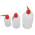 午励 吹气瓶 冲洗瓶 塑料洗瓶 红头塑料挤瓶 弯头洗瓶 500ML(2个) 