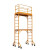 马凳 快装式多功能移动脚手架折叠升降平台活动装修手脚架马凳JYH 1.8米不带护栏(配开口踏板)