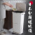 日式双层分类垃圾桶干湿分离厨房余带盖大号带轮防臭 D款 WorldLife 45L 隔板/扶