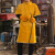 中固牛皮电焊服焊工防烫阻燃耐高温皮衣氩弧焊焊接 桔色拼接围裙60*90 XL
