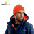 代尔塔(Deltaplus)冬季时尚户外防寒针织绒线帽 法国设计 男女透气保暖防风防护帽 均码 细绒线款(橙色)