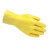 东亚手套 028 PVC防酸碱防化耐磨耐油防腐蚀性劳保防护手套 柠檬黄 XL