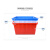 金兽 140L塑料水箱 外径:735*530*410mm大号分拣箱胶箱海产水产箱可定制 GB1014 加厚红色