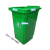 垃圾桶无盖塑料工业用公园物业小区分类桶学校幼儿园餐厨果皮箱J68657 240升绿色挂车无盖无轮K