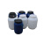 全新塑料化工桶方罐圆桶加厚涂料桶工业桶储水桶酒水桶带盖50L60L 60L双口桶大小口（白色）