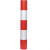 Homeglen双色反光膜警示防撞贴膜道路交通柱子贴带 50cm宽红白斜纹45米整卷