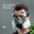 沁度防毒面具全面罩化工甲醛喷漆呼吸防护罩全脸防尘面罩打农 双罐防尘毒7件套+护目镜