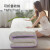 迪士尼（Disney ）床垫乳胶A类天然抗菌床垫床褥子家用双人1.8米床 加厚6cm榻榻米垫子可折叠软垫被180x200cm-香芋紫
