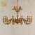 迈尔诺 法式全铜水晶吊灯欧式复古客厅餐厅卧室书房楼梯别墅灯具 10头(直径990*高度750)