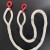 定制两头扣吊绳 带钩 起重吊带 美式吊钩 吊装绳 尼龙绳 可做一头 2T 1.5米 双钩