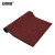 安赛瑞 双条纹PVC复合地垫 1.8×15m 暗红色地毯走道垫 绒面条纹地毯垫 商用绒面防滑地毯垫 暗红色 10709