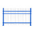 锌钢围墙护栏工厂小区学校别墅铝合金院墙栏杆防护栏定制铁艺围栏 铝艺围墙护栏1.0/1.2/1.5米高 可定制 详