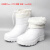 白色靴耐用高筒加棉靴雨鞋耐油耐酸工厂厨房保暖雨靴EVA胶鞋 EVA材质-中帮(加棉) 42