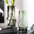 贝汉美（BHM）创意日式透明玻璃花瓶客厅插花轻奢现代简约家居装饰品餐桌摆件 120250(烟灰)