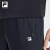 斐乐（FILA）男士冰丝裤夏季薄款运动跑步训练裤健身裤子 BK-深黑 165_76A_S