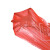 普利赛拉 背心式加厚手提分类垃圾袋一次性塑料袋 红色有害垃圾100个装