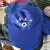 定制蓝大褂男女防尘污大褂工作服长袖长款劳保仓管服搬运罩衣定制 蓝色帽子 XL