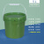 pp广口桶5升L塑料桶酒酿桶透明打包桶热汤密封外卖桶家用储物桶水桶 5L-黑色