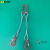 钢丝绳吊具起重吊具组合压制吊装钢丝绳吊钩吊具起重索具两腿四腿 3T4腿0.5m 细筋钩