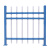 锌钢护栏 围栏栅栏户外家用隔离栏杆 厂区学校庭院镀锌围栏 【薄款】1.8米高两横梁一米价格
