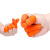 得筑工品 一次性麻点乳胶手指套乳胶手指套 保护手指套 橙色S（1公斤） 
