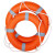 阿力牛 AYJ95 成人救生圈 船用救生浮圈防汛救援圈实心游泳泡沫圈 加厚2.5KG加强款救生圈