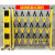 适用电力施工安全护栏玻璃钢绝缘移动伸缩围栏道路警示隔离栏栅栏围挡 黑黄1.2米高*2.5米长